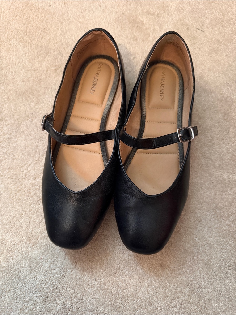 Cynthia Rowley Black Mary Jane Flats